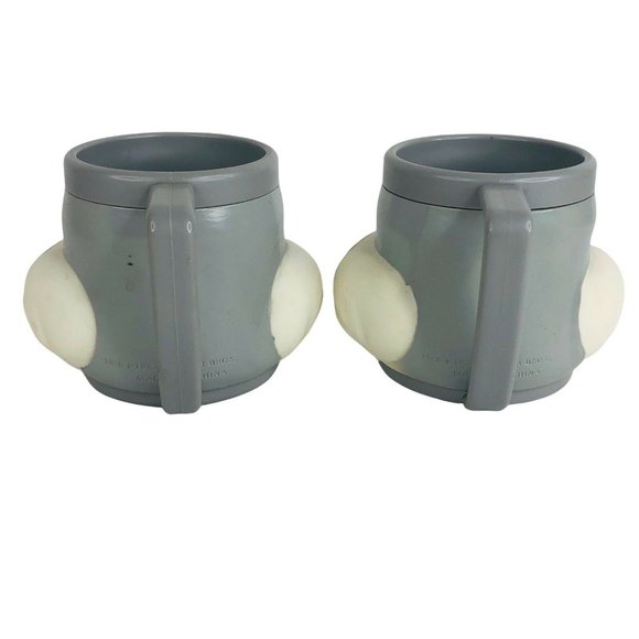 2 Bugs Bunny Vinyl Mugs Warner Brothers Looney Tunes 3D Face Head 10 OZ Kids Cup - Picture 3 of 10